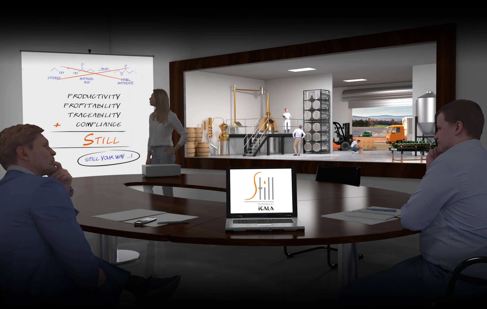 Distillery board meeting